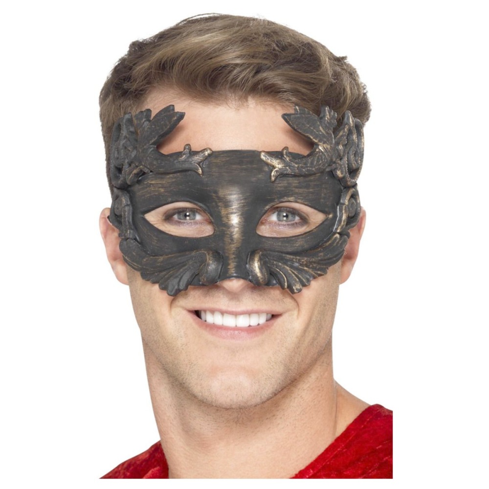 Smiffys Smiffys Warrior God Metallic Masquerade Costume Eye Mask Zw